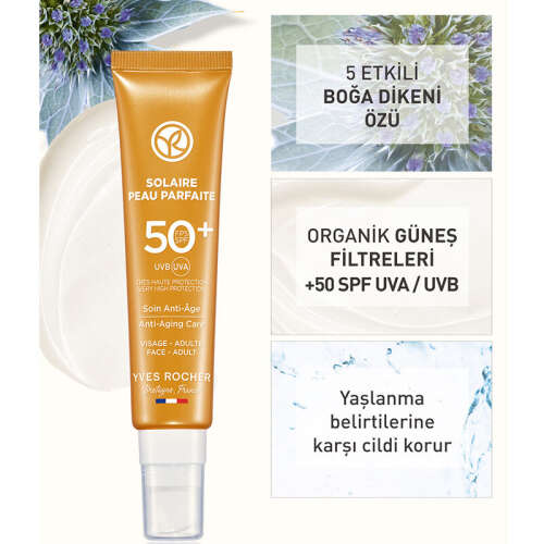 Yves Rocher Solaire Peau Parfaite Spf 50 Yaşlanma Karşıtı Güneş Kremi 40 ml - 4