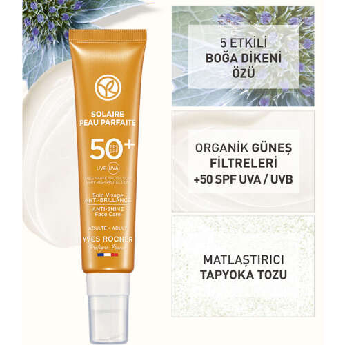 Yves Rocher Solaire Peau Parfaite Spf50+ Parlama Karşıtı Yüz Kremi 40 ml - 4