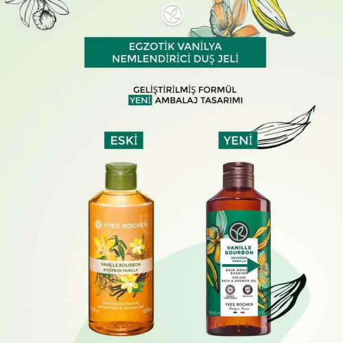 Yves Rocher Vanille Bourbon Egzotik Vanilya Nemlendirici Duş Jeli 400 ml - 5
