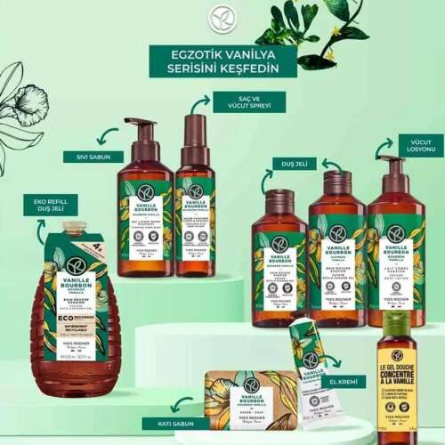 Yves Rocher Vanille Bourbon Egzotik Vanilya Nemlendirici Duş Jeli 400 ml - 10