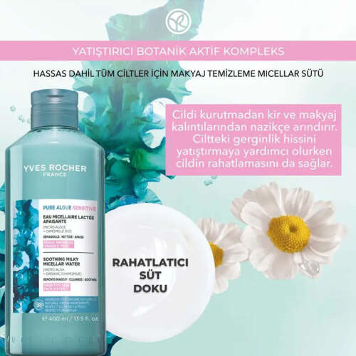 Yves Rocher Yüz ve Makyaj Temizleme Micellar Sütü 400 ml - 3