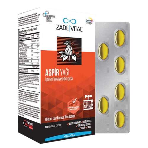 Zade Vital Aspir Yağı 60 Yumuşak Kapsül - Zade Vital