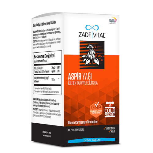 Zade Vital Aspir Yağı 60 Yumuşak Kapsül - Zade Vital