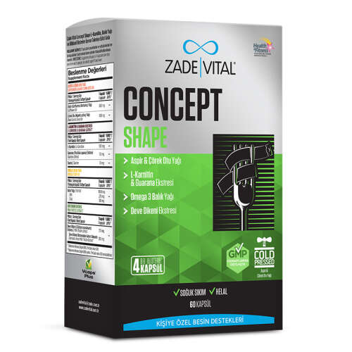 Zade Vital Concept Shape 60 Kapsül - Zade Vital