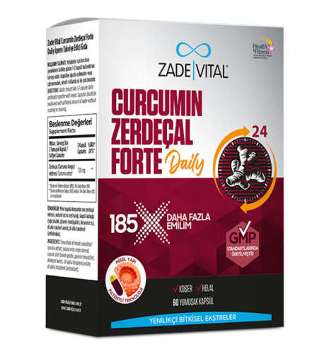 Zade Vital Curcumin Zerdeçal Forte Daily 60 Yumuşak Kapsül - Zade Vital