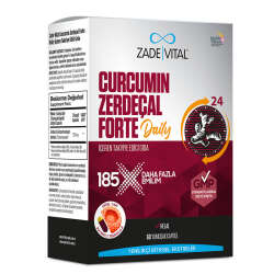 Zade Vital Curcumin Zerdeçal Forte Daily 60 Yumuşak Kapsül - 1