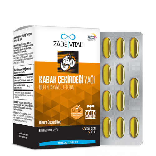 Zade Vital Kabak Çekirdeği Yağı 60 Kapsül - 2