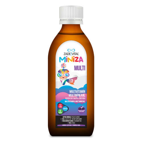 Zade Vital Miniza Multi Sıvı Takviye Edici Gıda 150 ml - Zade Vital