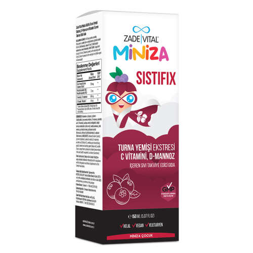 Zade Vital Miniza Sistifix Sıvı Takviye Edici Gıda 150 ml - 3