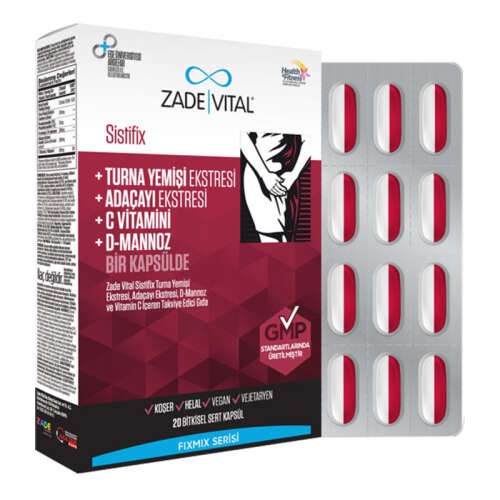 Zade Vital Sistifix Takviye Edici Gıda 20 Kapsül - Zade Vital