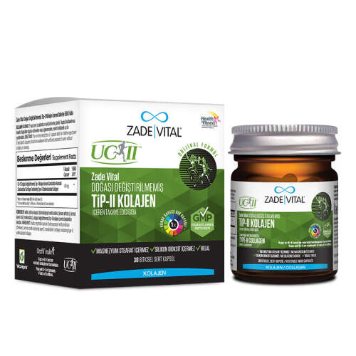 Zade Vital Tip 2 Collagen Takviye Edici Gıda 30 Bitkisel Sert Kapsül - 2