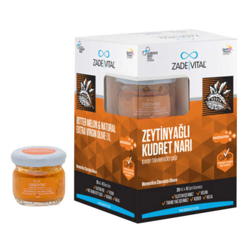 Zade Vital Zeytinyağlı Kudret Narı 20 ml x 8 Cam Kavanoz - 1