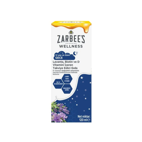 Zarbees Wellness Lavanta, Biotin ve D Vitamini İçeren Takviye Edici Gıda 120 ml - 1