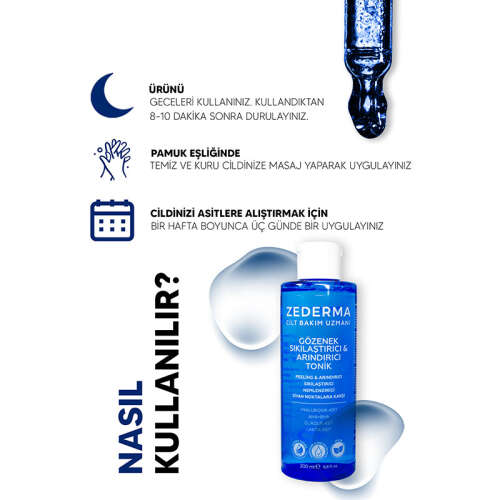 Zederma Gözenek Sıkılaştırıcı Arındırıcı Tonik 200 ml - 5