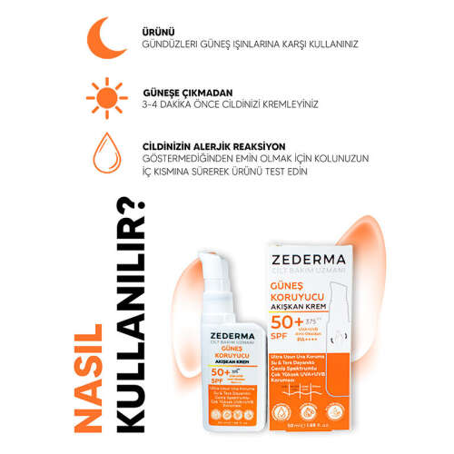 Zederma Güneş Kremi SPF50+ 50 ml - 4