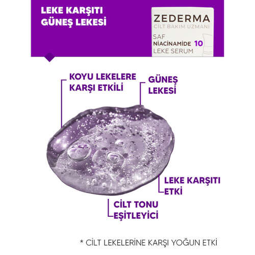Zederma Saf Niacinamide 10 Leke Karşıtı Serum 30 ml - 4