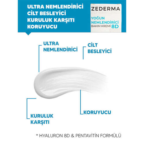 Zederma Yoğun Nemlendirici 8D Krem 50 ml - 3