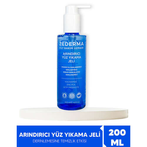 Zederma Yüz Yıkama Jeli Yağlı Akne Eğilimli ve Hassas Ciltler İçin 200 ml - 2