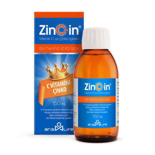 ZinC-in C Vitamini Çinko Sıvı Takviye Edici Gıda 150 ml - 1